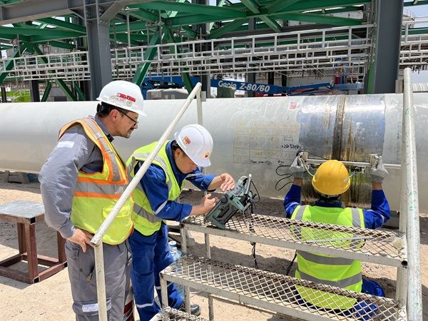 逐夢(mèng)海外 | 從容搞定近60mm壁厚檢測(cè)，公司PAUT技術(shù)獲埃尼集團(tuán)點(diǎn)贊